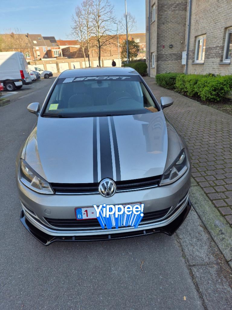 Golf 7 1.4 benzine 2013, Auto's, Volkswagen, 90 kW, Euro 5, 4 cilinders, Zilver of Grijs