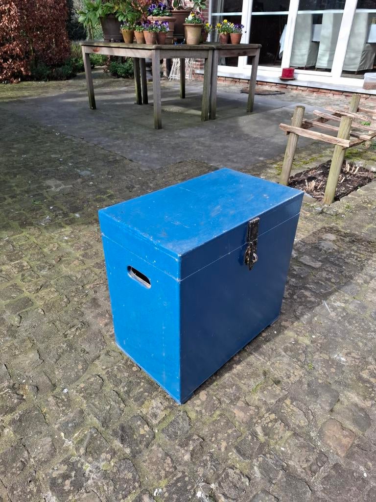 Houten werkbak - koffer kist, Ophalen, Gebruikt, Minder dan 50 cm, Minder dan 50 cm