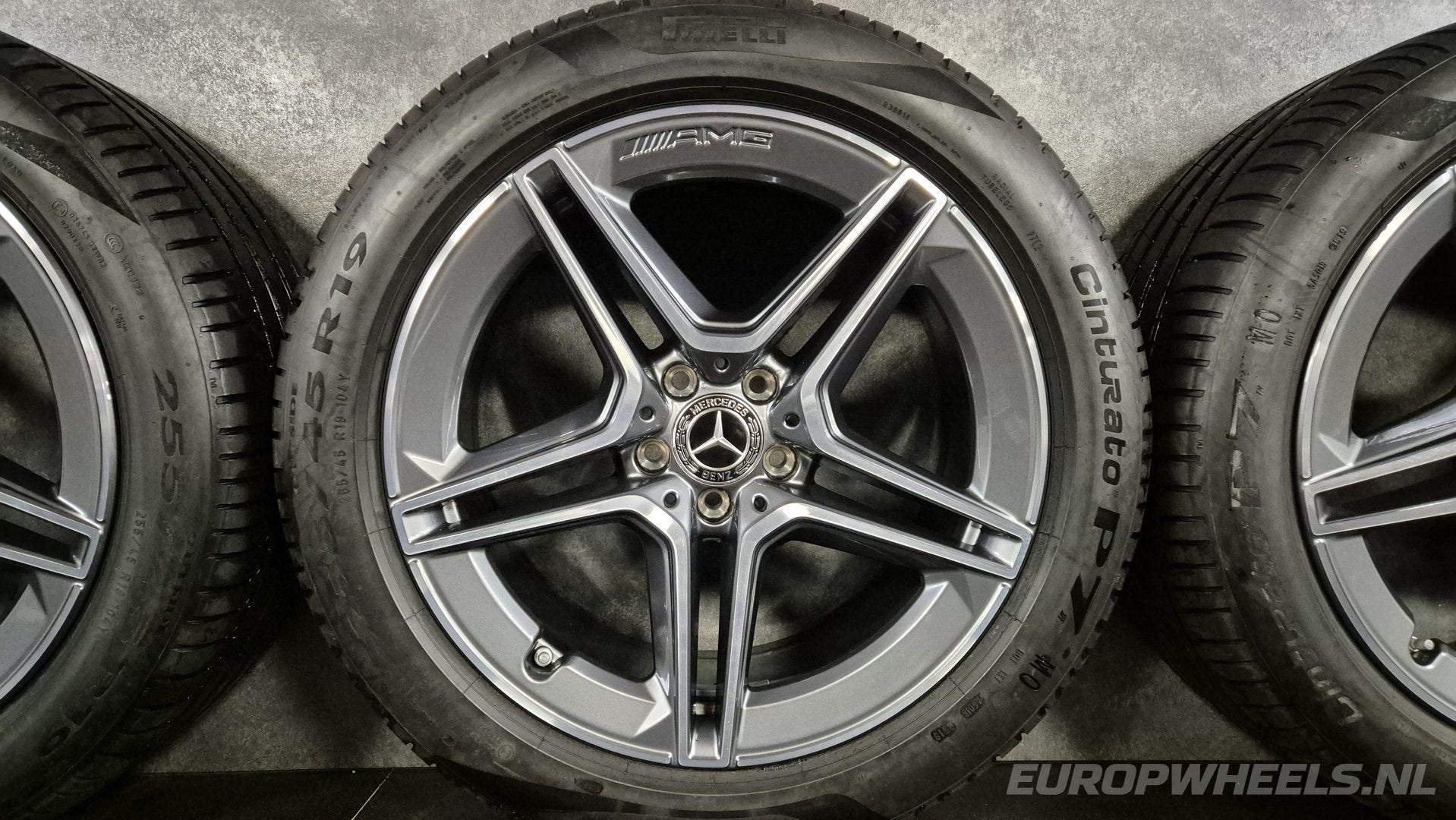 19 inch velgen S AMG zomerbanden W223 S223 V223 Mercedes, 19 inch, Gebruikt, 255 mm, -