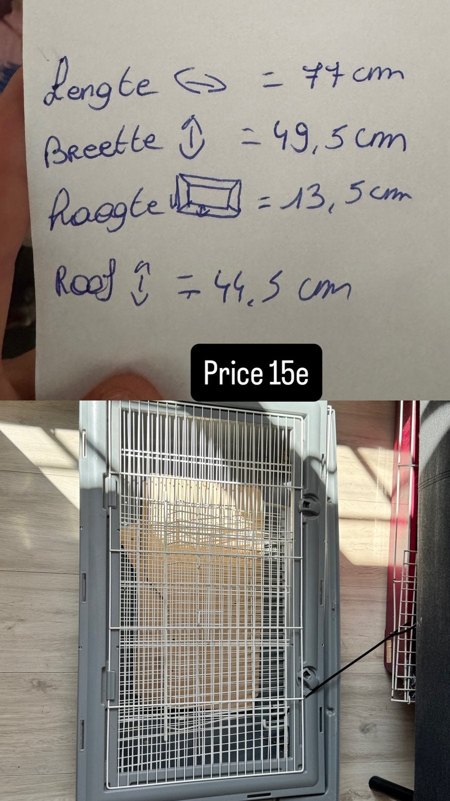 two cages for rodents. 15e each, Dieren en Toebehoren, Hondenhokken, Ophalen, Zo goed als nieuw