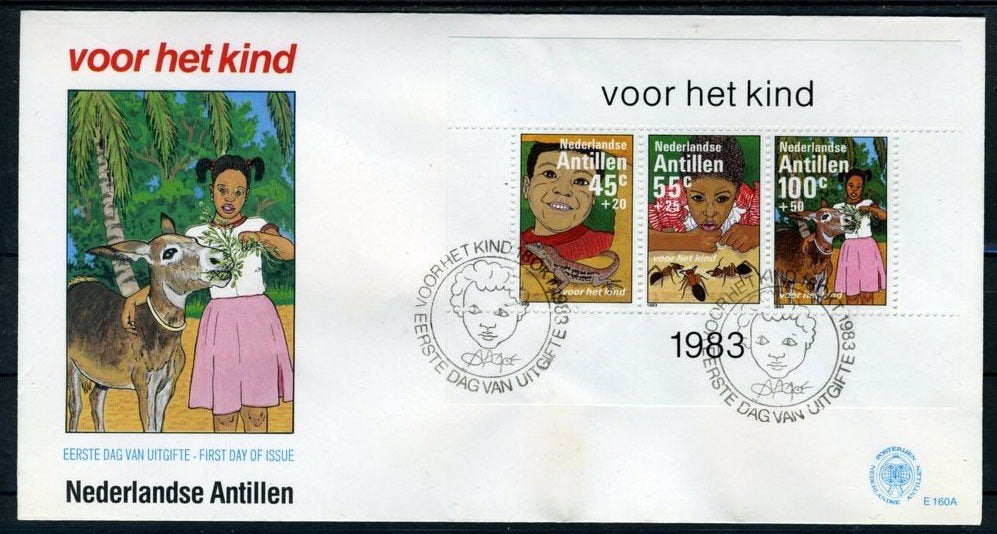 NL. ANTILLES E160A FDC 1983 - Timbres pour enfants, Timbres & Monnaies, Timbres | Antilles néerlandaises, Envoi, Affranchi