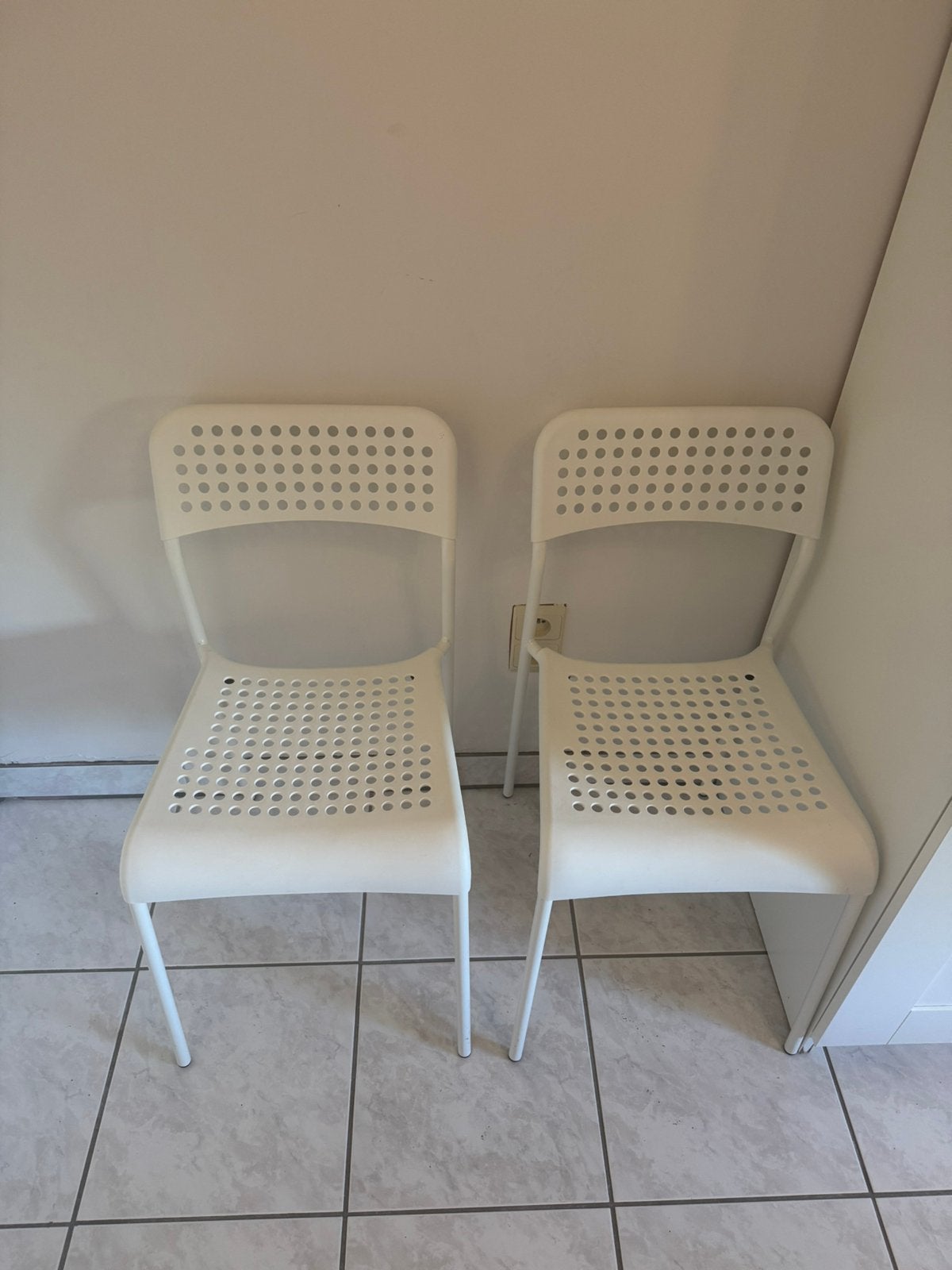 2 eetstoelen, Tuin en Terras, Ophalen, Zo goed als nieuw