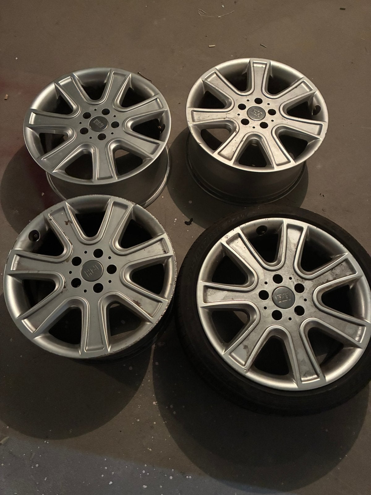 18inch Velgen 5x112 met adapters 5x100 -> 5x112, Enlèvement, Jante(s)