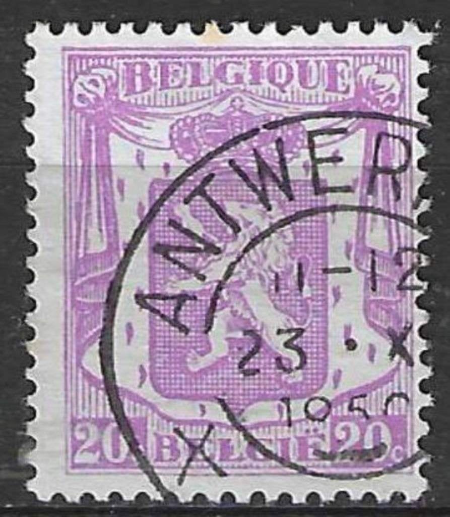 Belgie 1935 - Yvert 422 /OBP 422a - Klein Staatswapen (ST), Verzenden, Gestempeld, Gestempeld