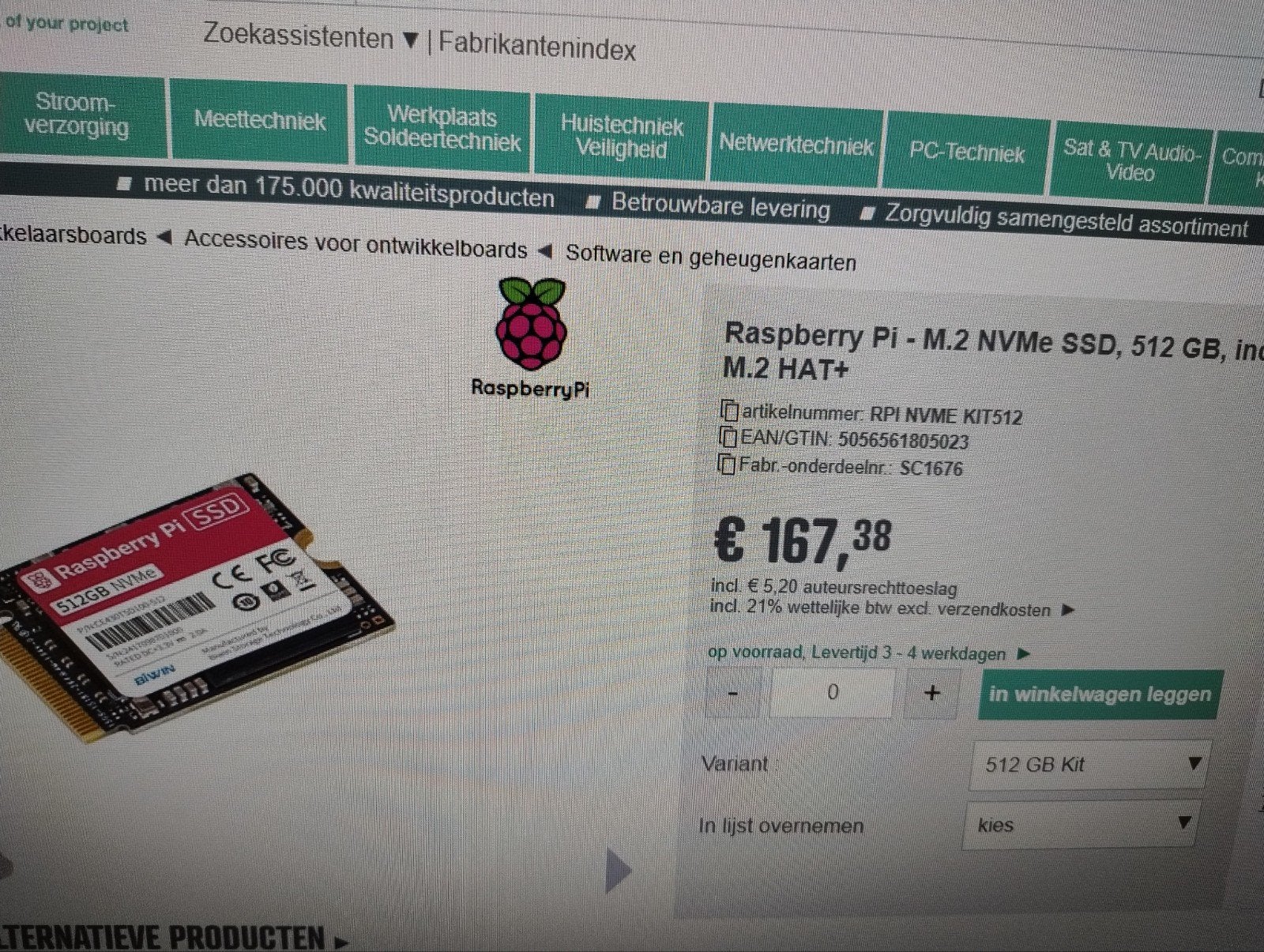SSD Raspberry Pi 256 et 512 Go, Enlèvement, Neuf