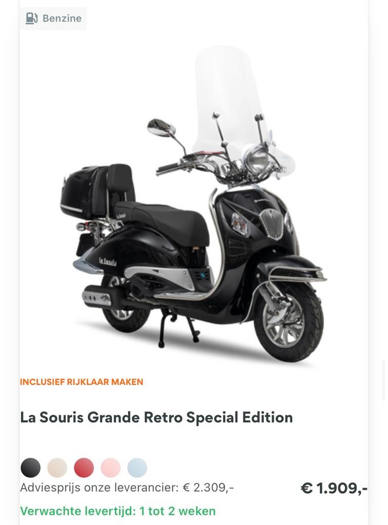 La Souris grand retro special edition, Ophalen, Gebruikt, Overige modellen, Klasse A (25 km/u)