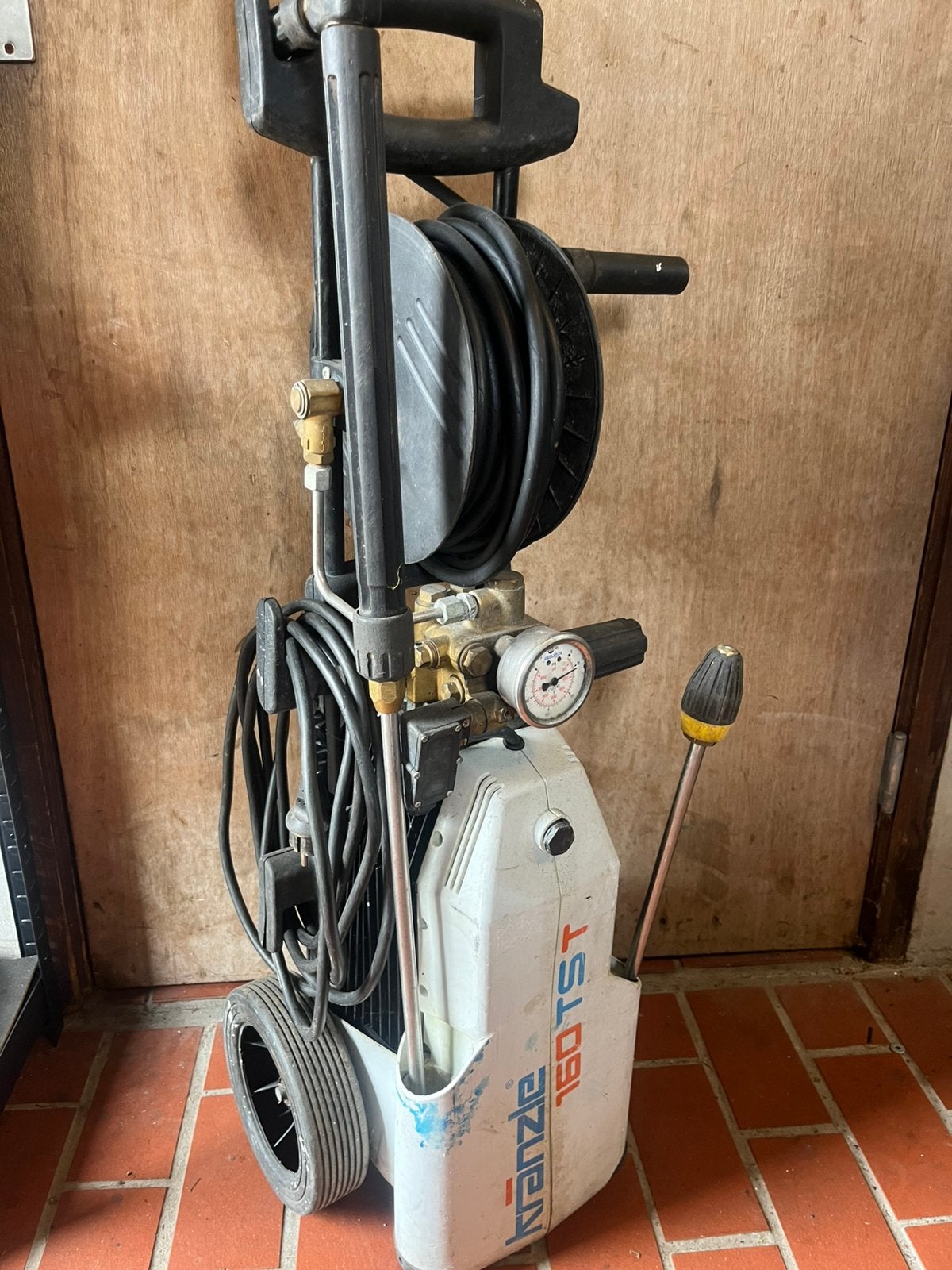 TE KOOP!!! Kranzle hogedrukreiniger 220v 160bar, Tuin en Terras, Ophalen, Gebruikt, Elektrisch, Met regelbare waterdruk