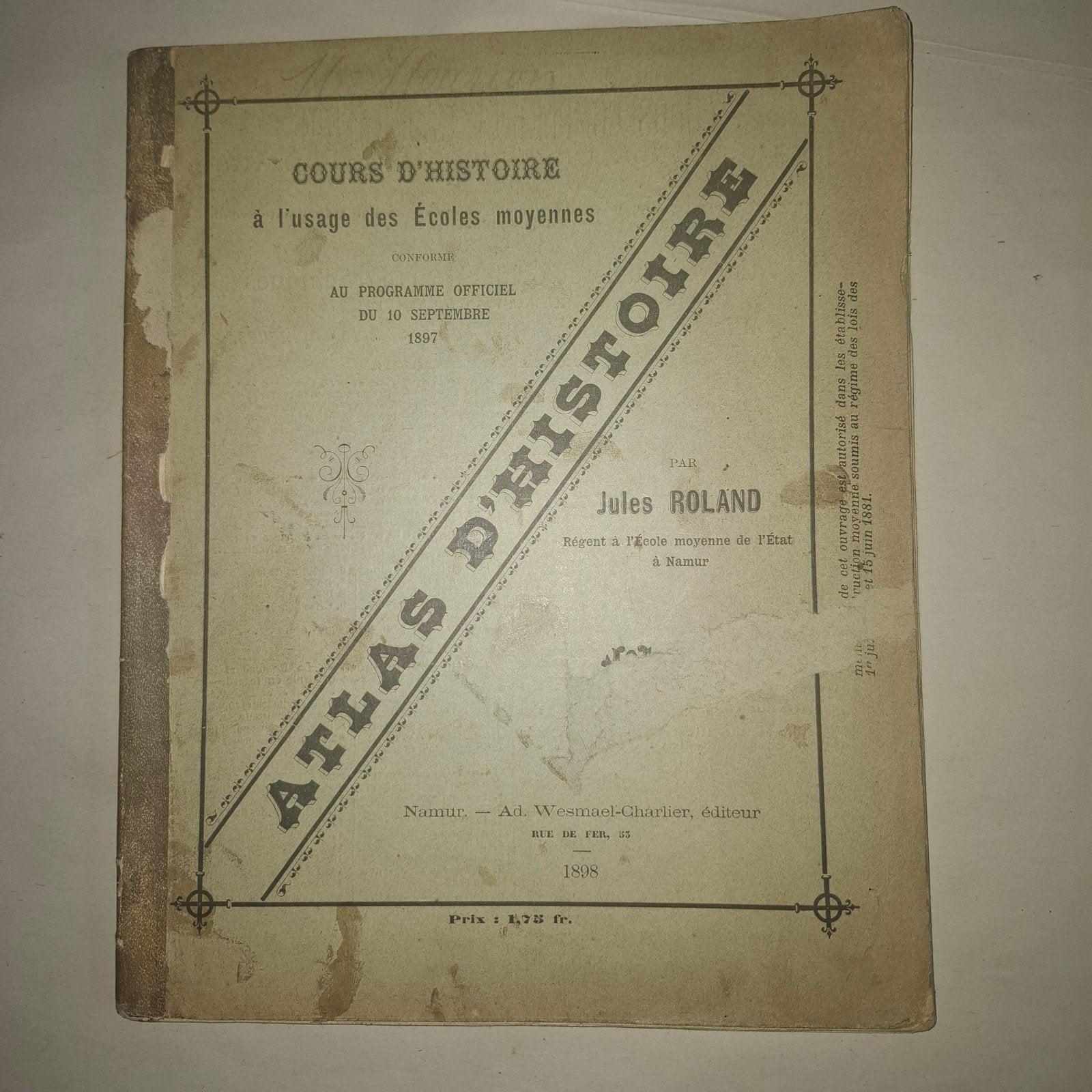 Atlas d'histoire, Livres, Enlèvement ou Envoi