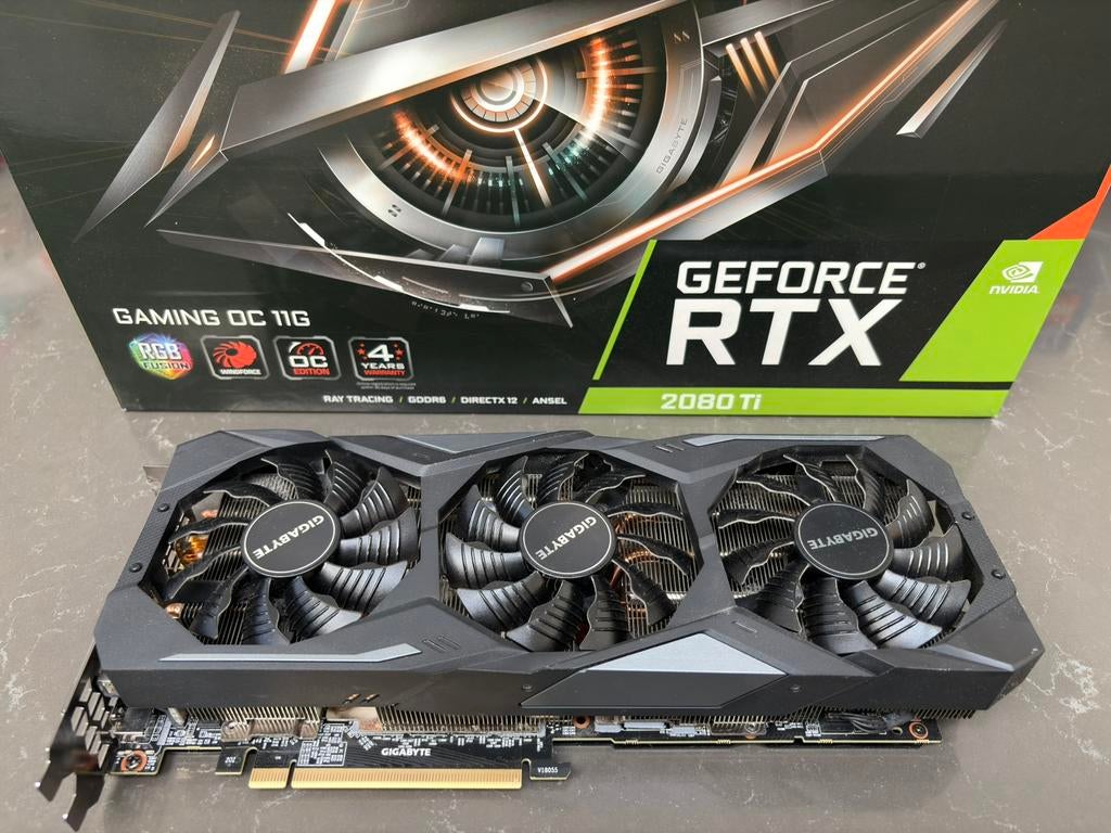 Gigabyte RTX2080Ti Gaming OC, Computers en Software, Videokaarten, Ophalen of Verzenden, Zo goed als nieuw, Nvidia, HDMI