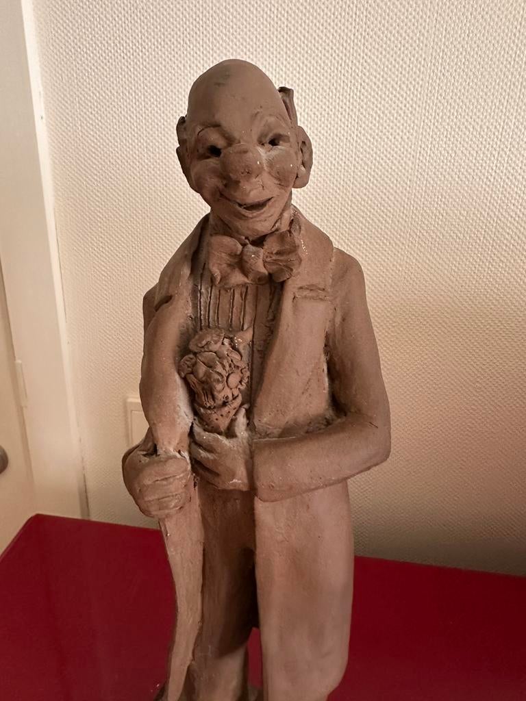 Beeldhouwwerk clown van Jos Schrijnemakers, Antiek en Kunst, Ophalen