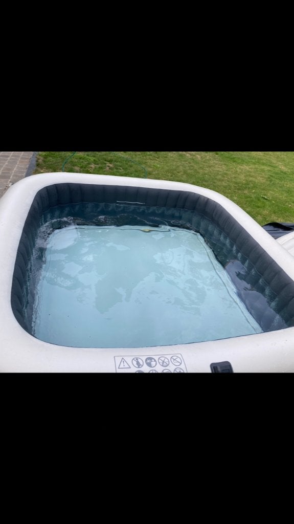 Intex PureSpa Deluxe 6 personen Greystone, Tuin en Terras, Bubbelbaden en Hottubs, Ophalen, Zo goed als nieuw, Filter, Opblaasbaar
