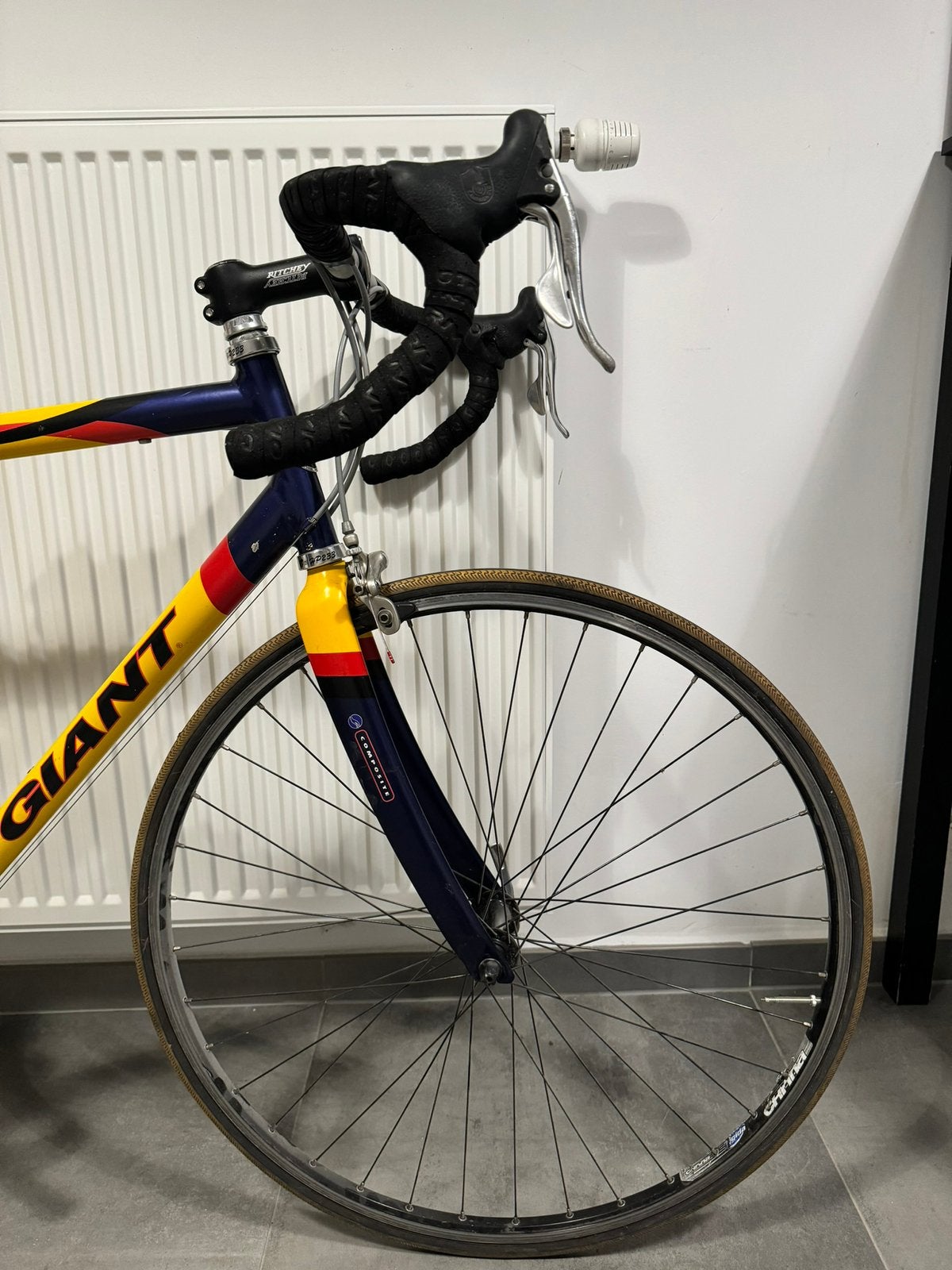 Giant tcr racefiets, Fietsen en Brommers, Ophalen, Gebruikt, Velgrem, Aluminium