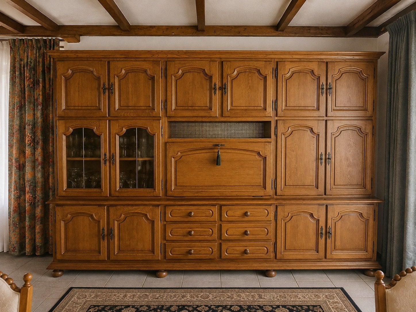 Grote eiken kast, Antiek en Kunst, Antiek | Meubels | Kasten, Ophalen