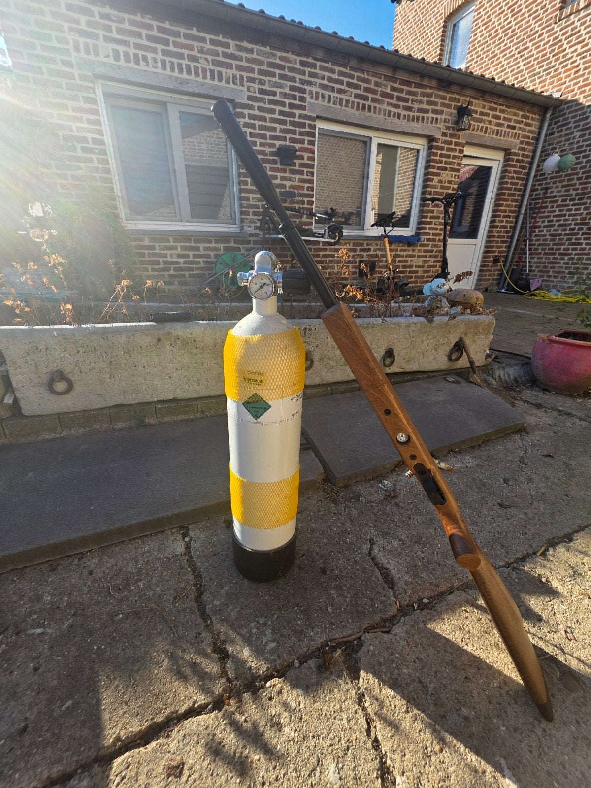 volle gas tank, Hobby en Vrije tijd, Ophalen of Verzenden