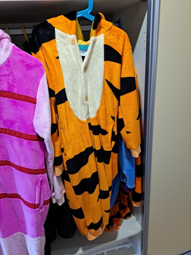 Onesie - tijgertje, Ophalen