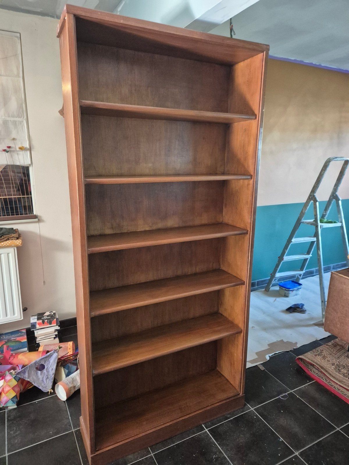Massief eiken boekenkast, Maison & Meubles, Enlèvement, Utilisé, Chêne