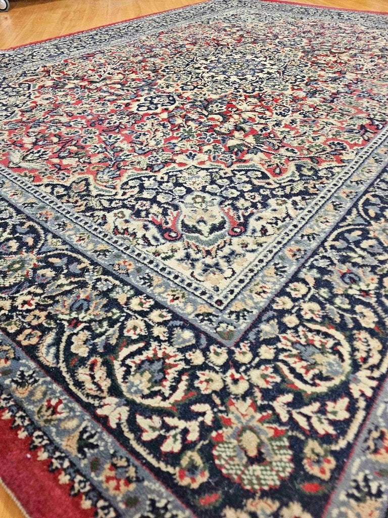 Vintage oosters tapijt 230/170 cm, Huis en Inrichting, Ophalen of Verzenden, Gebruikt, Blauw, Oosters