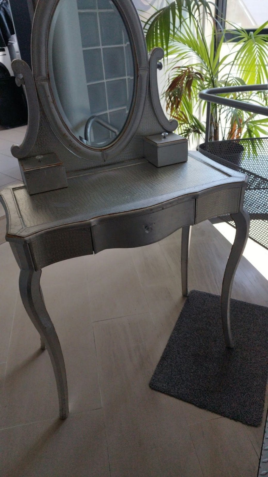 zilveren kaptafel, Ophalen, Gebruikt