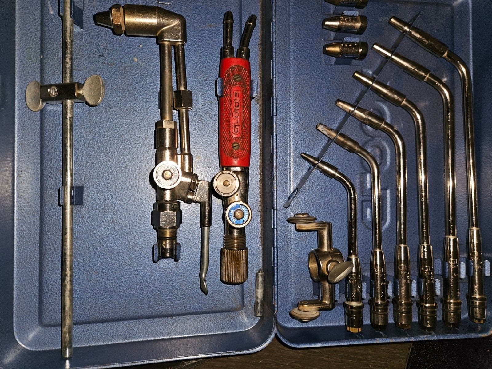 Vintage Gloor Autogeen Las- en Snijset in Originele Metalen, Enlèvement