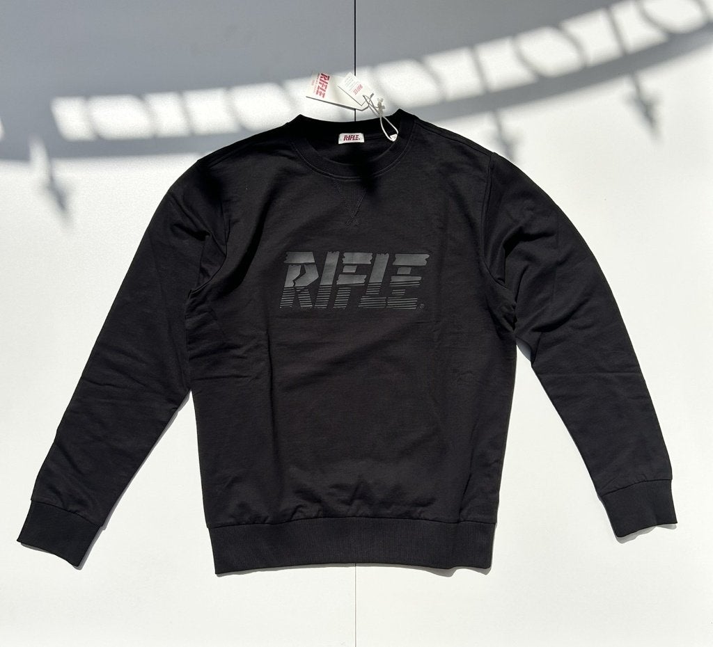 Rifle Sweater - Black - 100% Katoen, Kleding | Heren, Truien en Vesten, Zwart, Rifle, Nieuw, Overige maten