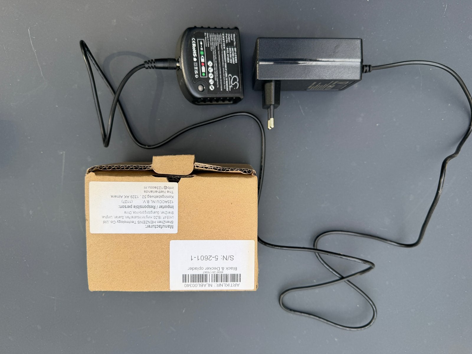 Batterijlader voor 18v black en decker batterijen, Gebruikt