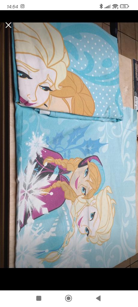 Housse couette 1 personne reine des neiges, Enlèvement ou Envoi, Comme neuf