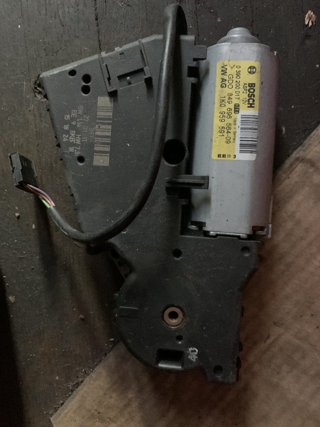 Volkswagen Golf 6 schuifdak motor 1K0 959 591, Gebruikt, -, Volkswagen, -