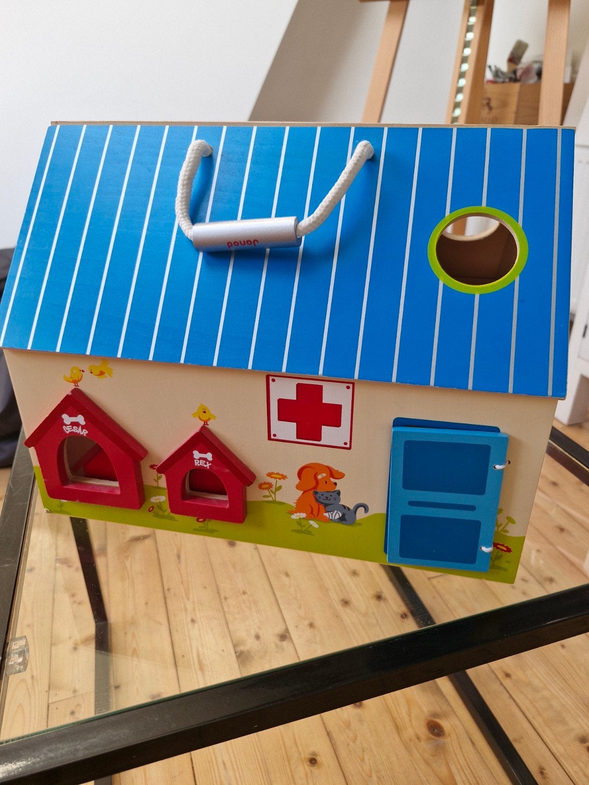 Janod houten hondenhuis, Ophalen, Gebruikt