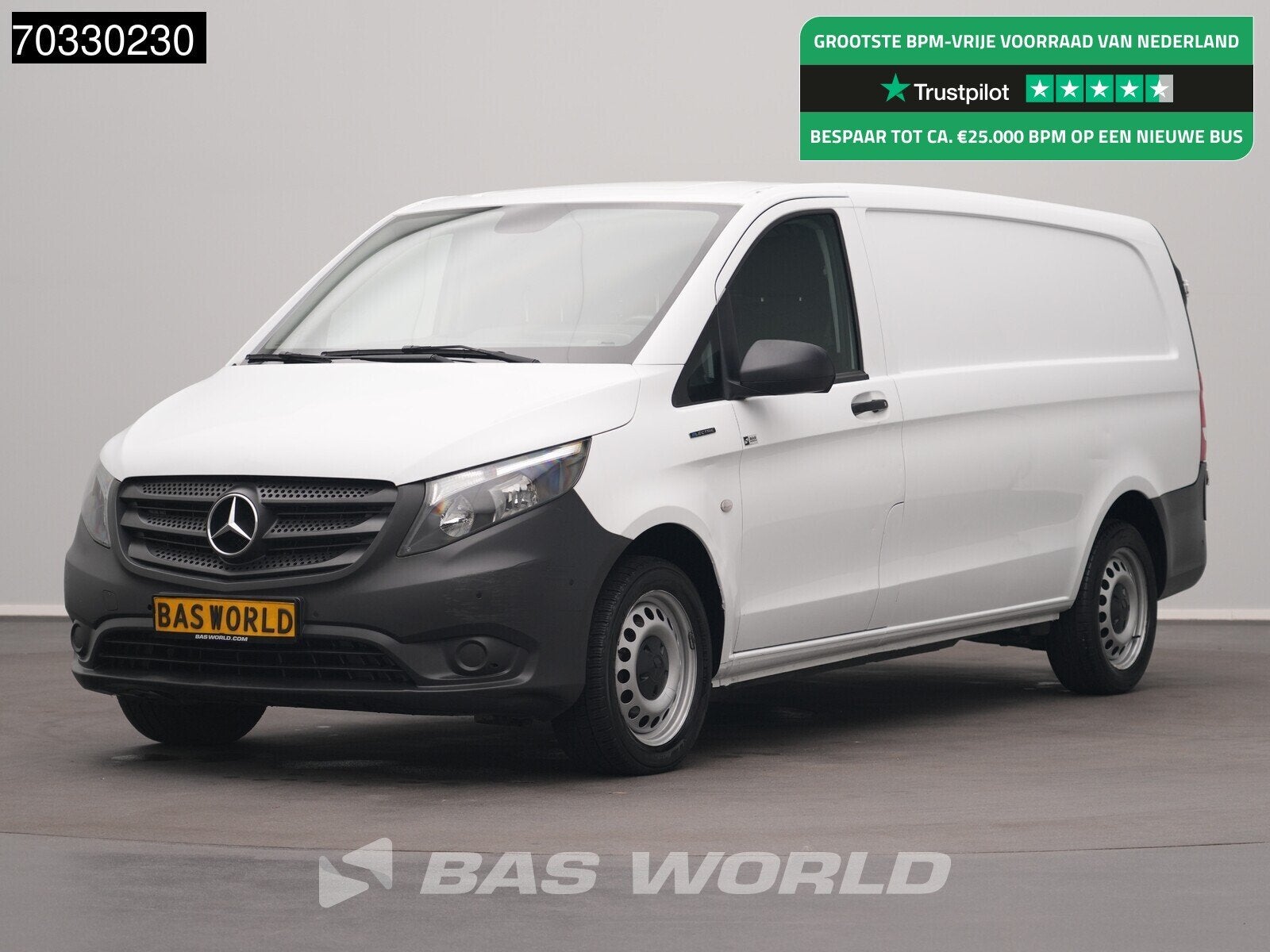 Mercedes eVito Elektrisch 41kWh 150km WLTP L3H1 Airco Camera, Autos, Camionnettes & Utilitaires, Achat, Entreprise, 3 places, 116 ch
