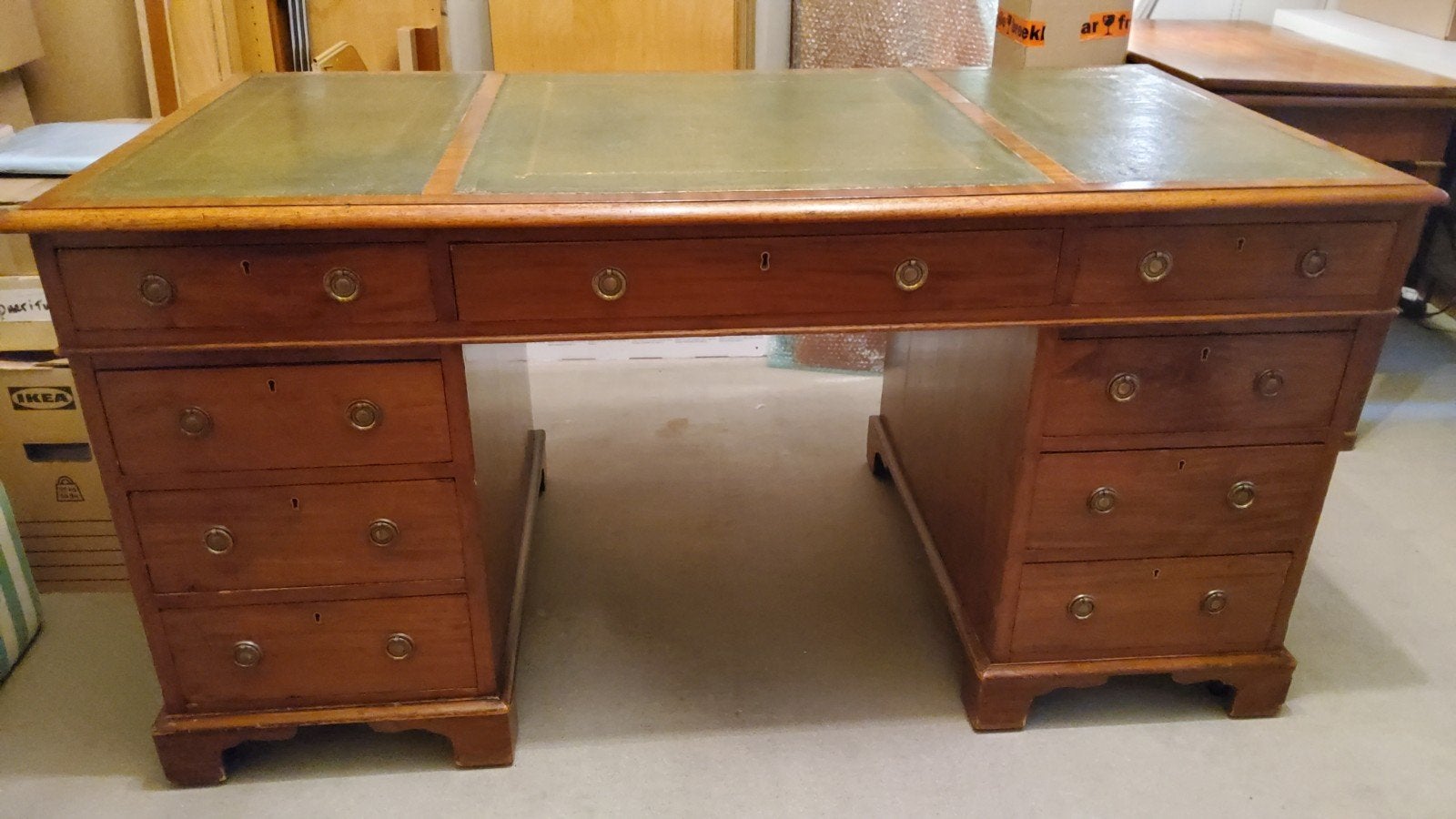 Engels bureau mahonie, Ophalen, Overige typen, Gebruikt, Hout