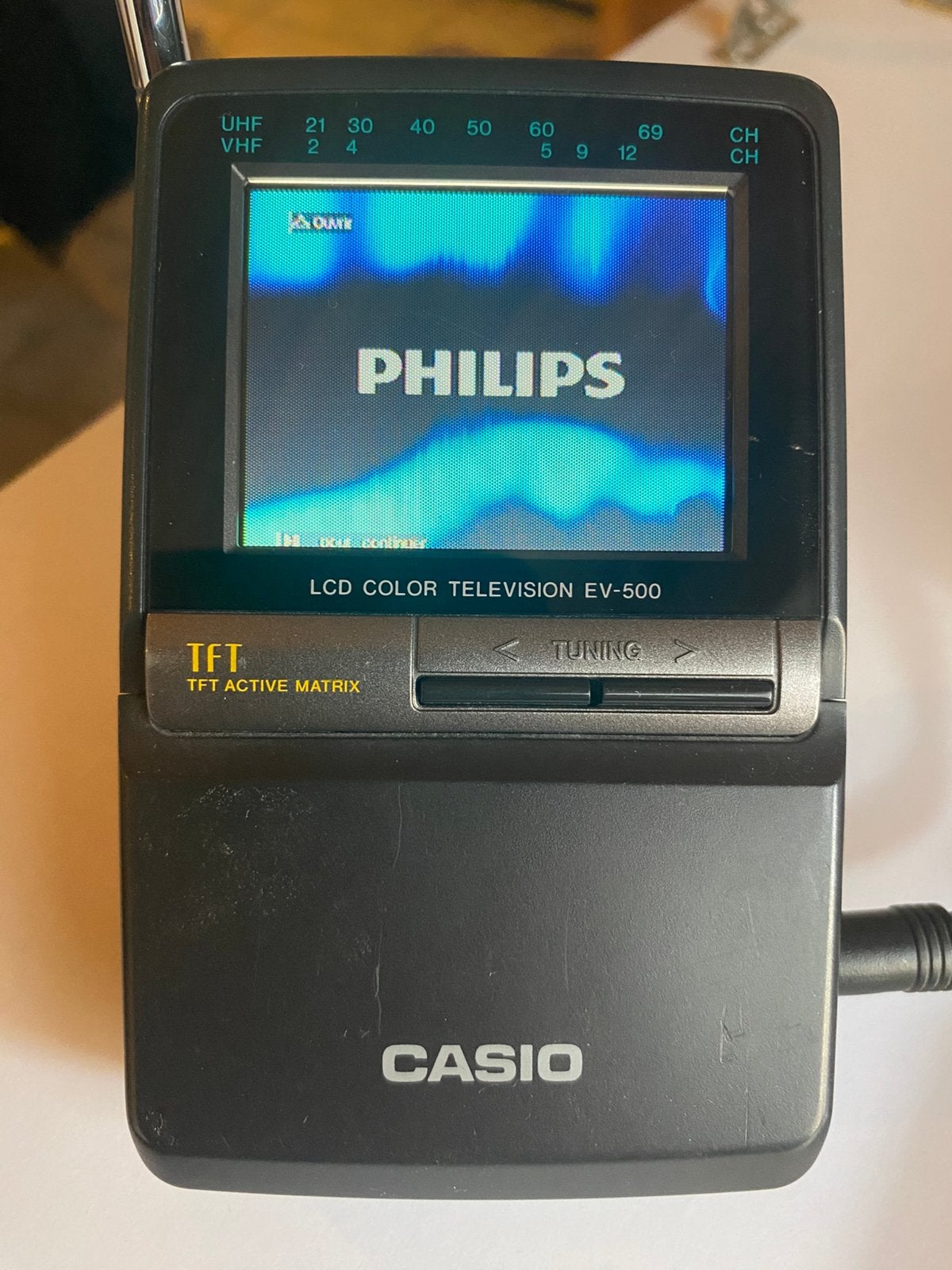 Tv portative CASIO EV-500N, TV, Hi-fi & Vidéo, Télévisions vintages, Enlèvement, Utilisé, Philips