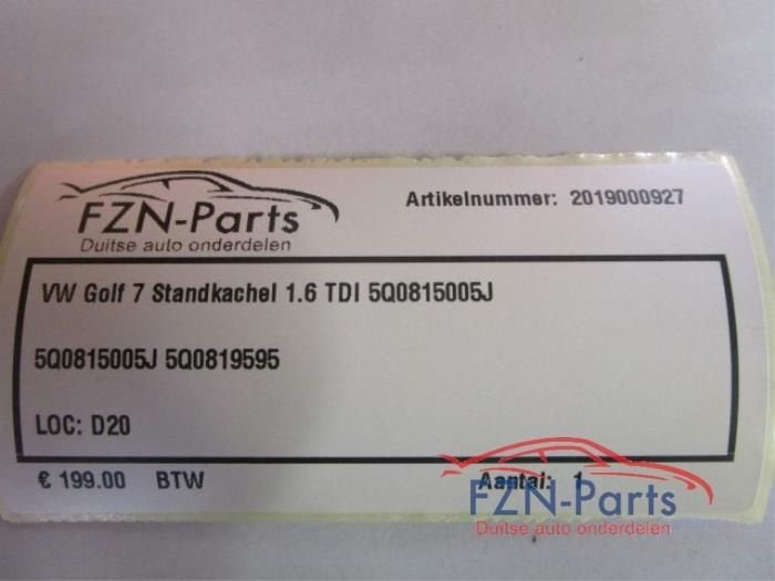 Standkachel Volkswagen Golf (22730728), Enlèvement ou Envoi, Utilisé