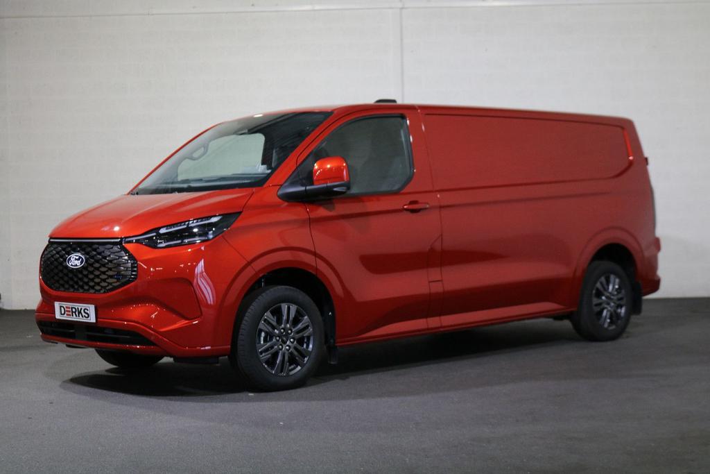Ford E-Transit Custom 340 L2 H1 Limited 65 kWh 218pk Led 360, Autos, Rouge, Achat, Automatique, Electronic Stability Program (ESP)
