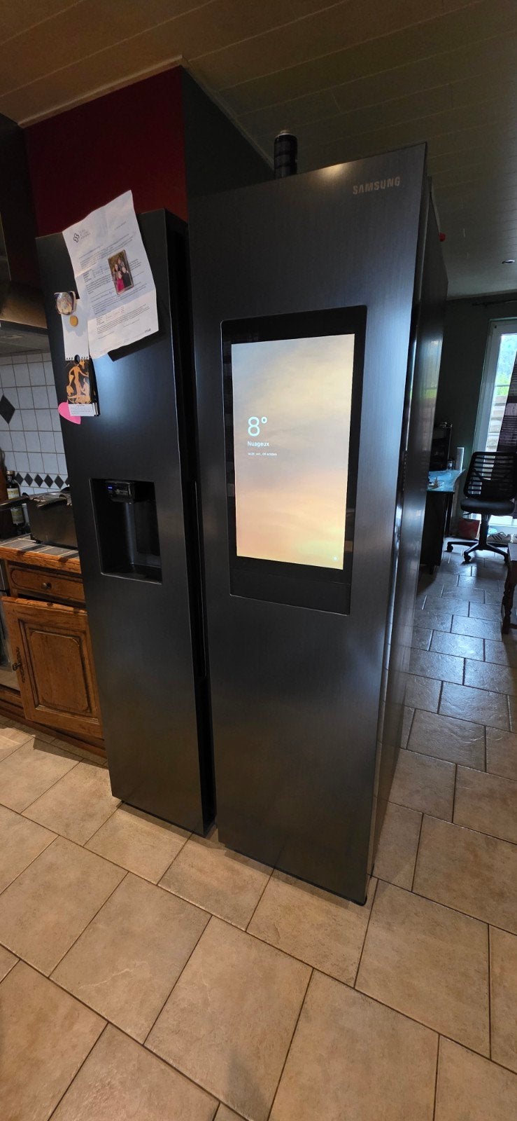 frigo americain TOC TOC samsung CONNECTÉ, Ophalen, 60 cm of meer, Met aparte vriezer, 160 cm of meer