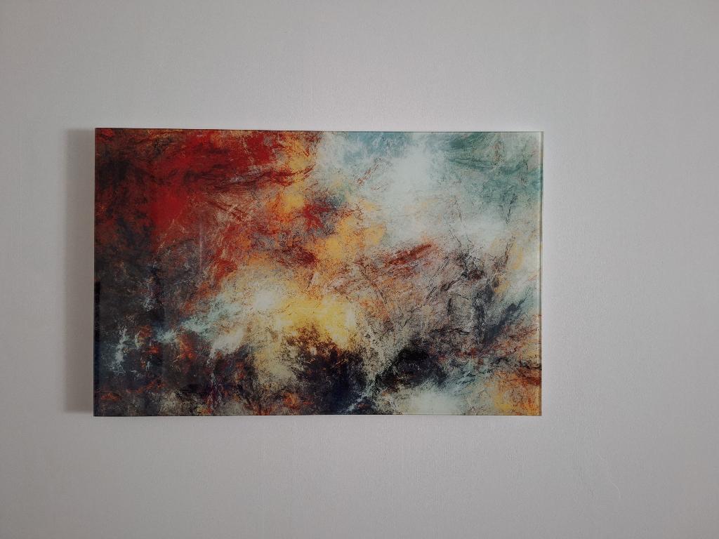 Glas schilderij, Ophalen of Verzenden