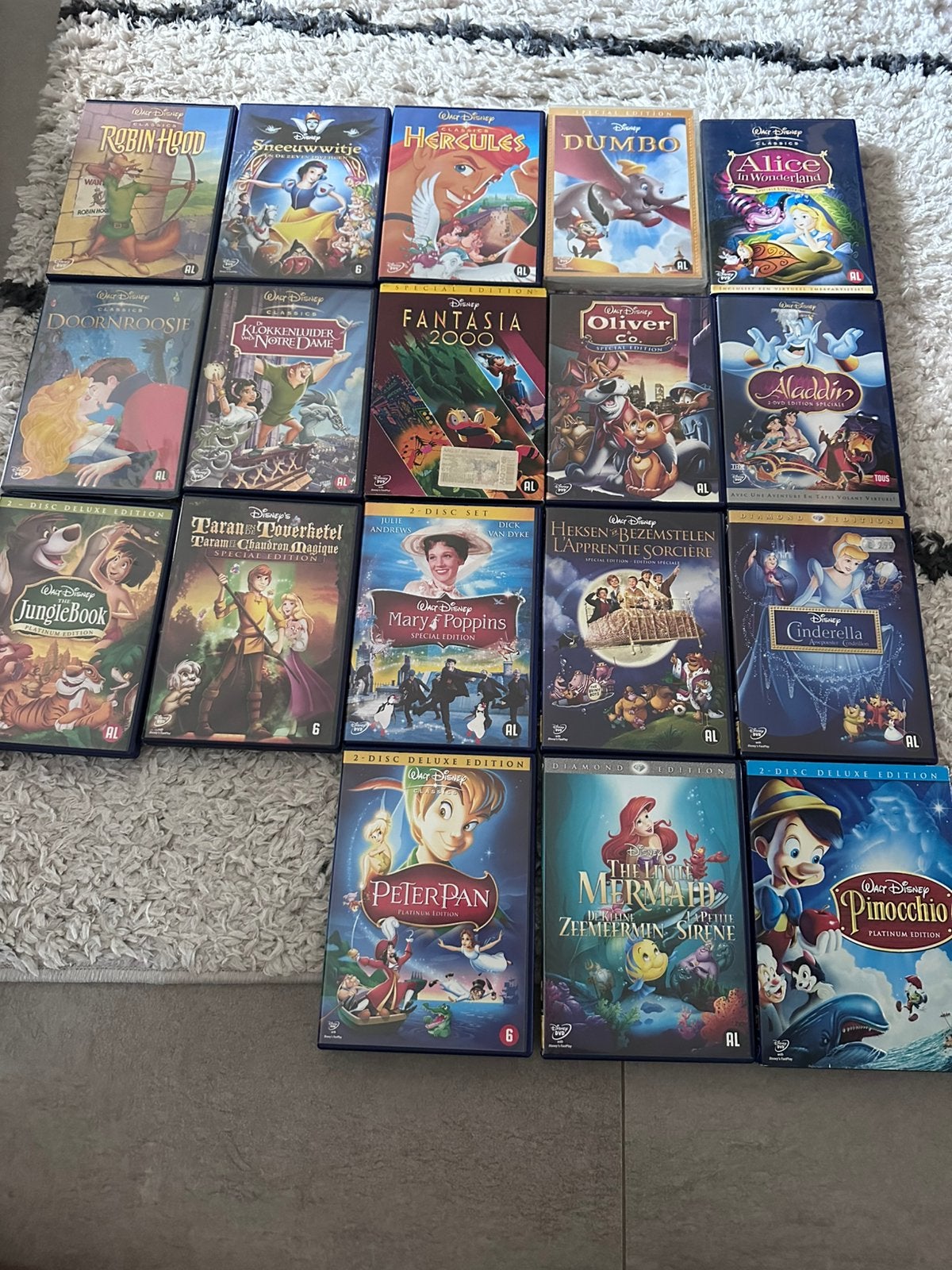 Disney Classics Collection - 18 originele Disney DVD's, Cd's en Dvd's, Ophalen of Verzenden, Zo goed als nieuw, Tekenfilm