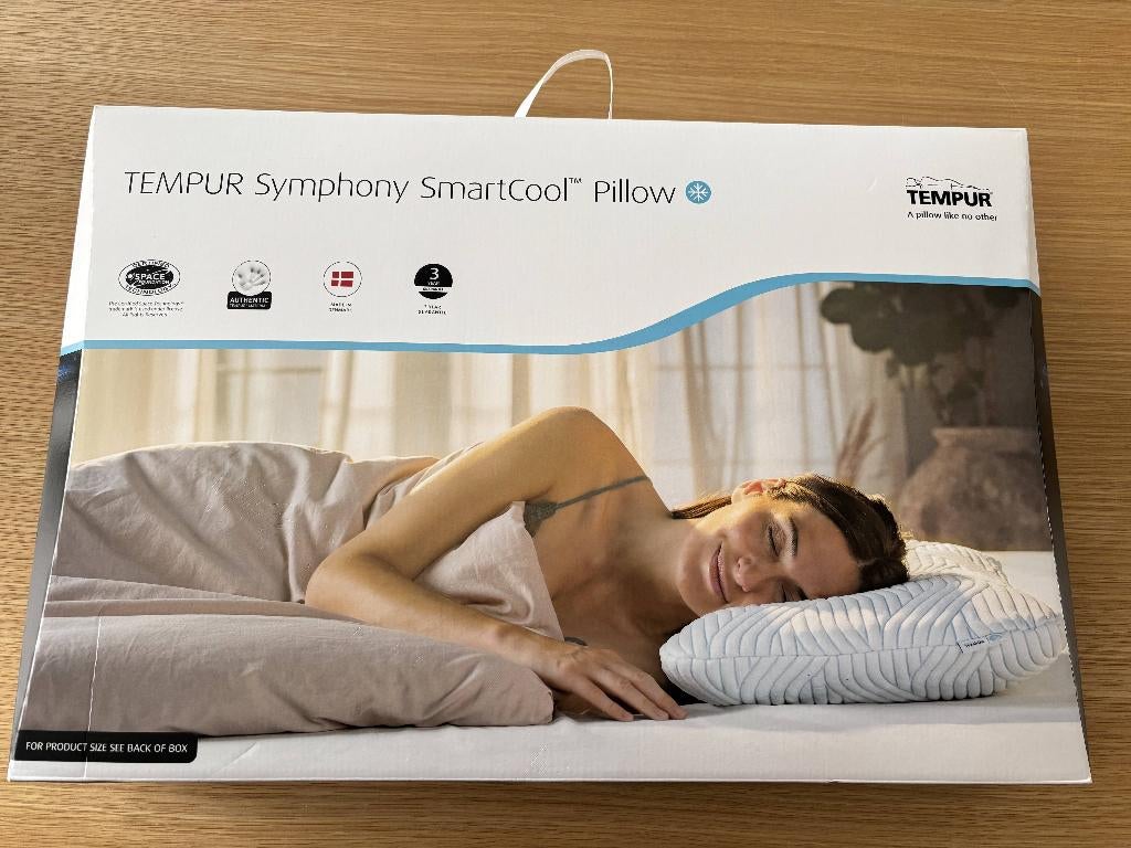 Tempur Symphony SmartCool Pillow, Ophalen, Eenpersoons, Wit, Nieuw