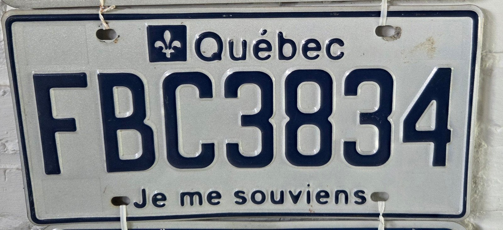 authentique plaque d immatriculation Québec, Collections, Collections Autre, Enlèvement