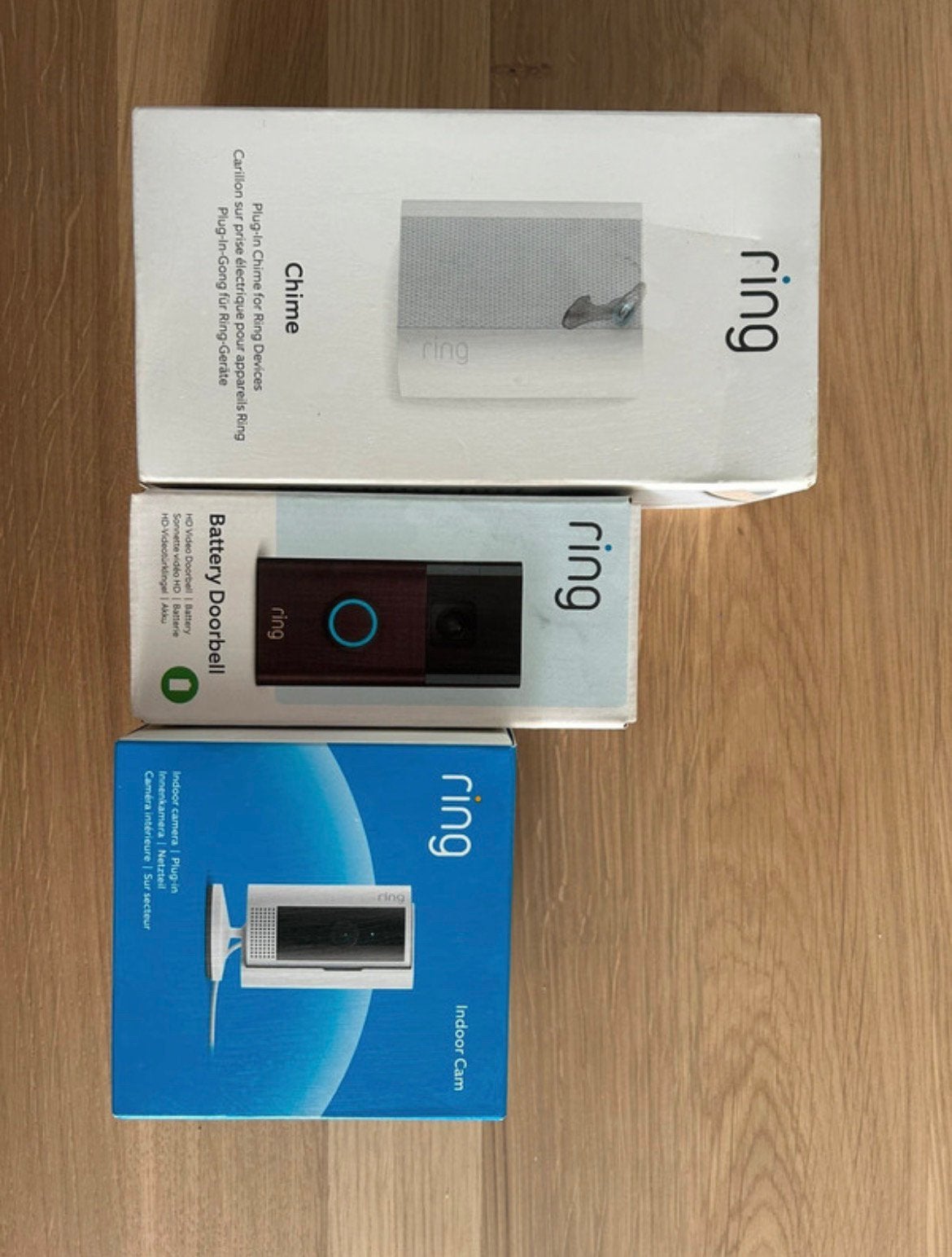 Ring deurbel camera met chime en binnencamera, Verzenden, Nieuw