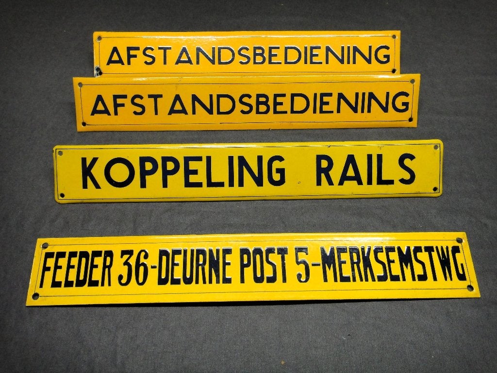 Emaillen bordjes., Ophalen of Verzenden