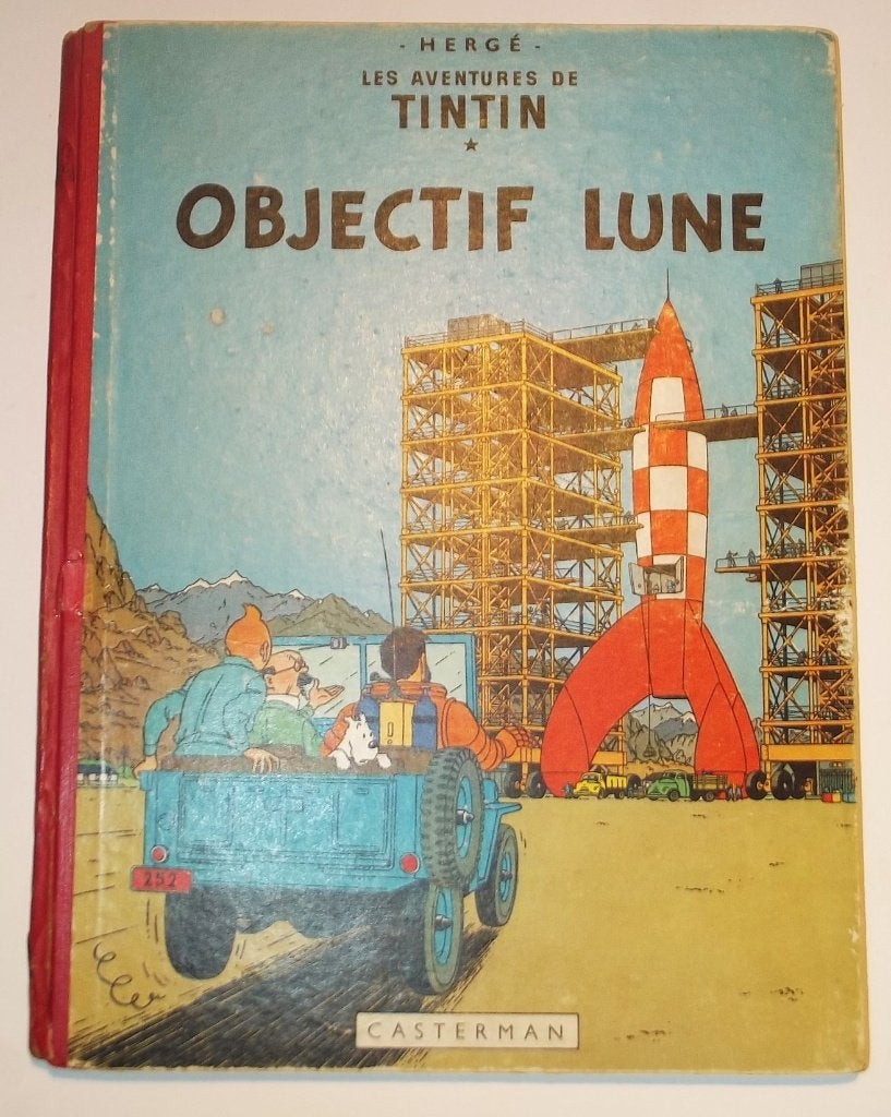 tintin Objectif Lune, Livres, Une BD, Enlèvement ou Envoi, Utilisé, HERGE