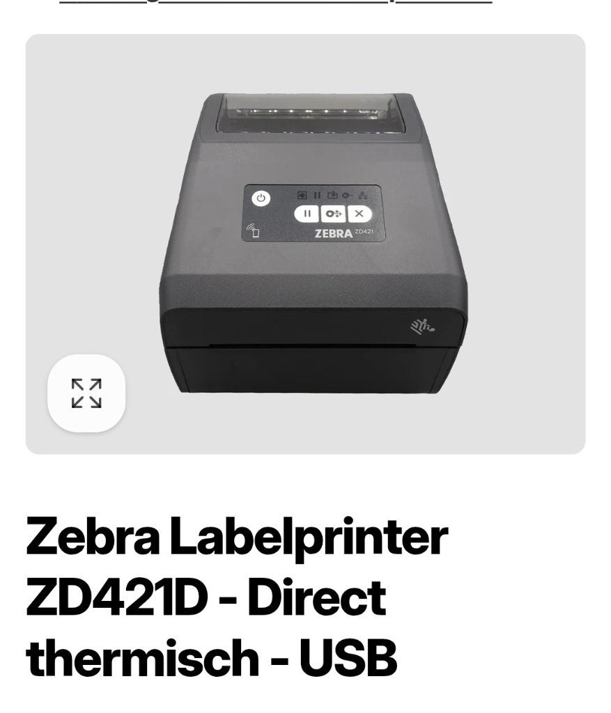 Labelprinter, Computers en Software, Labelprinters, Ophalen of Verzenden, Zo goed als nieuw, Etiket, Zebra