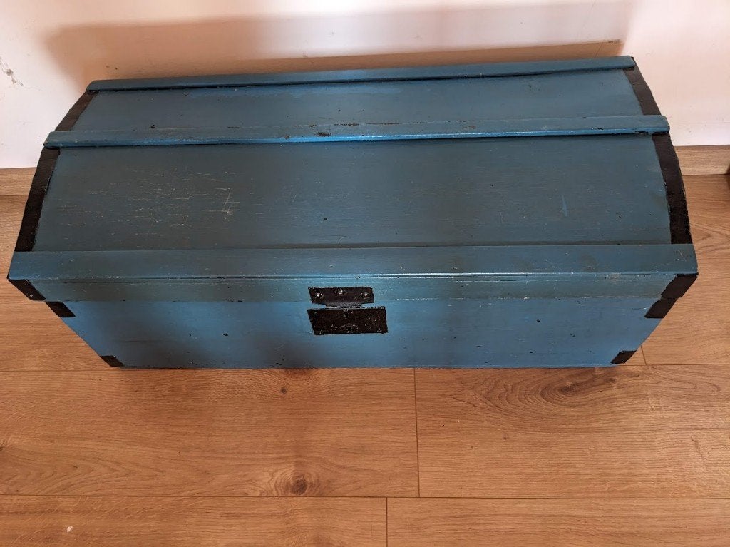 oude houten (speelgoed)koffer, Doe-het-zelf en Bouw, Ophalen, Gebruikt