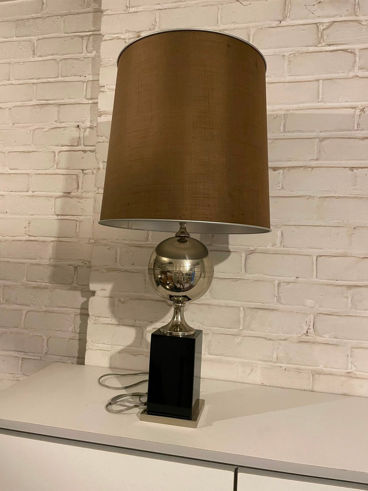 Vintage schemerlamp, Ophalen, Vintage, E27 (groot), Zo goed als nieuw