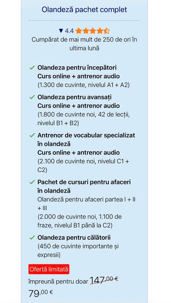 Curs pentru începători de limba olandeză A1–A2 | Curs online, Livres, Langue | Langues Autre, Envoi, Neuf, Non-fiction