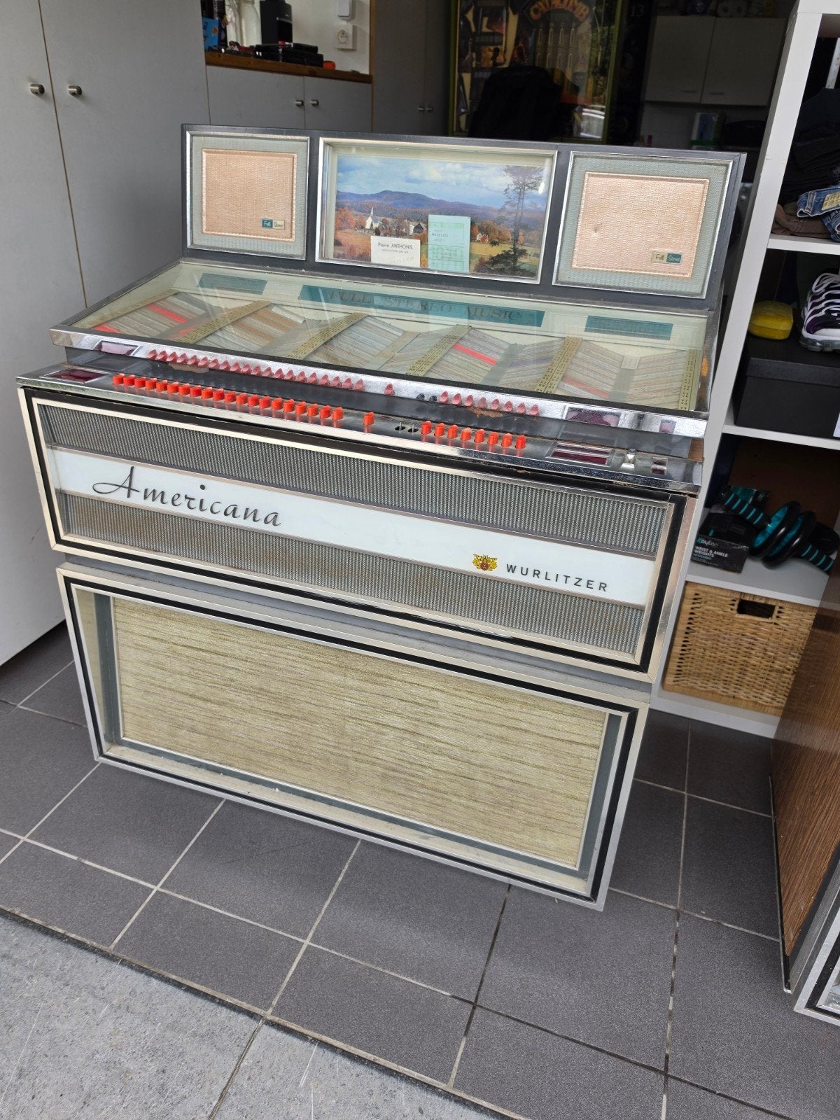 jukebox wurlitzer 3100, Ophalen, Wurlitzer