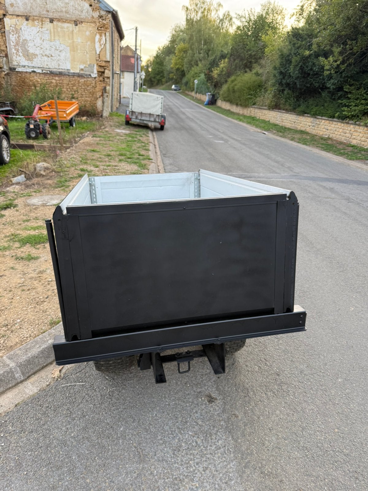 remorque pour quad ou tracteur tondeuse, Jardin & Terrasse, Enlèvement, Utilisé