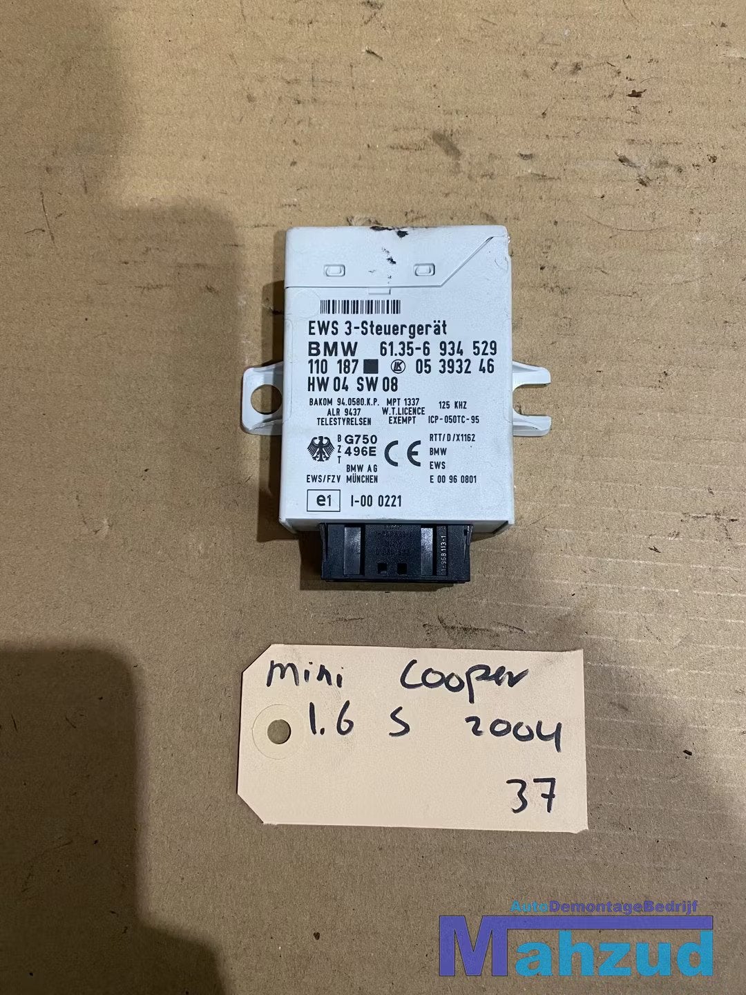 MINI COOPER R50 R53 Immobiliser module 61356934529, Customer.service@mini.co.uk, BMW AG, Petuelring 130
80788  Munich, DE, Mini
