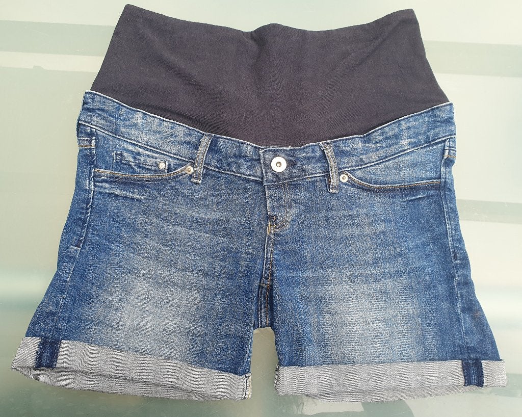 Zwangerschapsshort van H&M maat 38, Kleding | Dames, Zwangerschapskleding, Maat 38/40 (M), H&M, Blauw, Ophalen of Verzenden