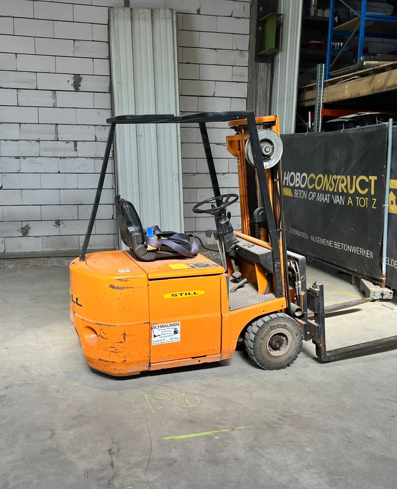 Elektrische heftruck, Ophalen, Heftruck